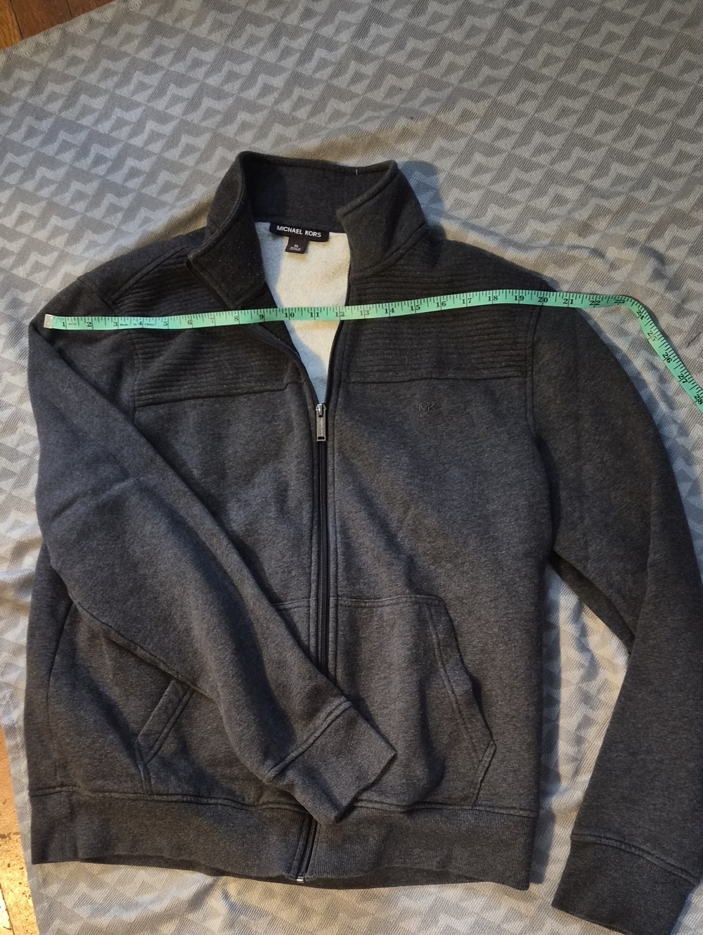 Michael Kors Charcoal Gray Full Zip Jacket